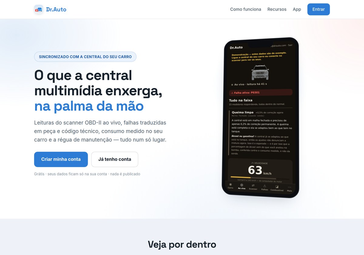 Tela de Dr. Auto